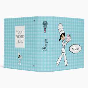 Colorful Personalized Recipe Binder for Girls
