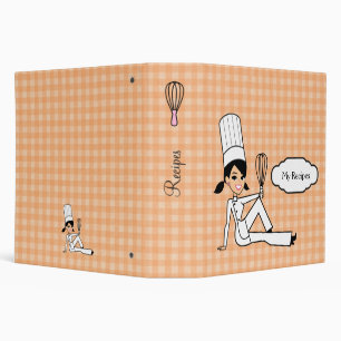 Colorful Personalized Recipe Binder for Girls