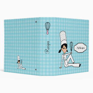 Colorful Personalized Recipe Binder for Girls