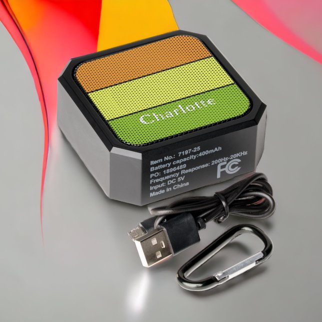 Colorful Personalized Three Block Bluetooth Speaker (Personalized Bluetooth speakers from Ricaso)