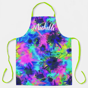 Colorful Personalized Tie Dye Apron