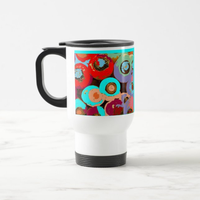 Colorful Personalized Travel Mug (Left)
