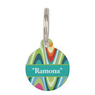 Colorful Pet Name QR Code Custom ID Tag