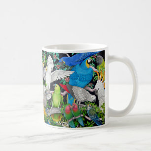 Colorful Pet Parrots of the World Mug