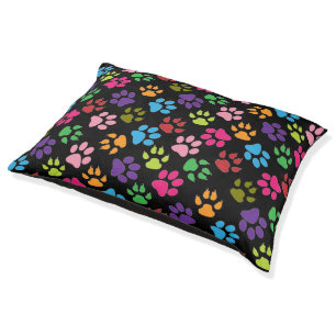 Colorful Pet Paws Pattern Design for your Pet Bed