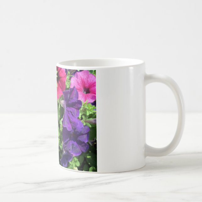 Colorful Petunias Coffee Mug (Right)