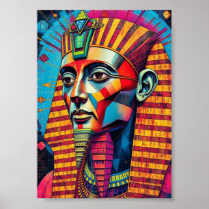 Colorful Pharaoh Print, Value Poster Paper (Matte)