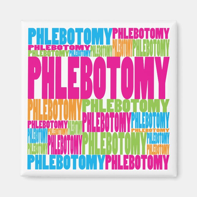Colorful Phlebotomy Magnet (Front)