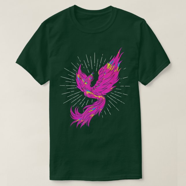 Colorful PhoeniFire BirdFantasy Phoeni  T-Shirt (Design Front)