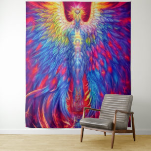Colorful Phoenix Tapestry