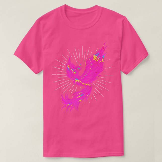 Colorful PhoenixFire BirdFantasy Phoenix T-Shirt (Design Front)