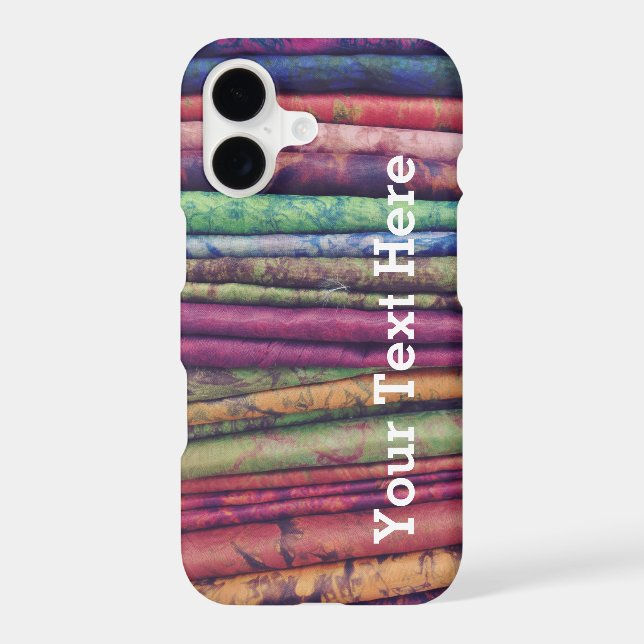 Colorful Phone Case fabric stack -- Customizable (Back)