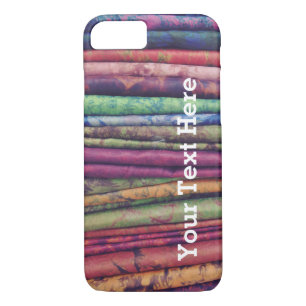 Colorful Phone Case fabric stack -- Customizable