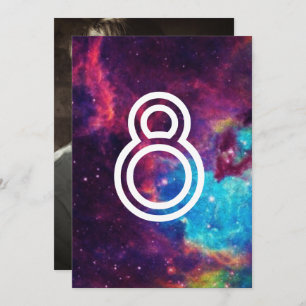 Colorful Photo Galaxy Wedding Table Numbers