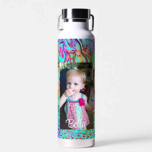 Colorful Photo Personalized     Water Bottle