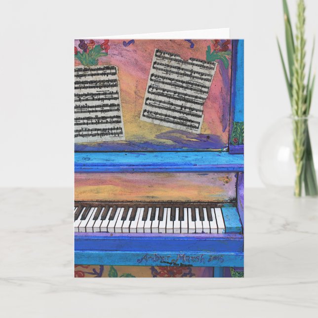 Colorful Piano Card (Front)