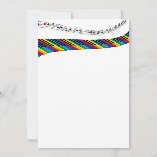 Colorful piano keyboard (Front)