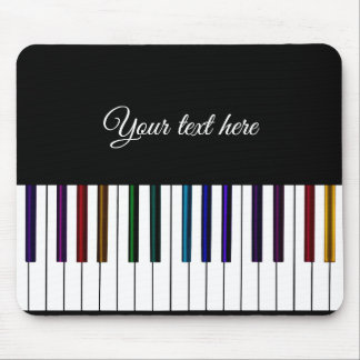 Colorful Piano Keyboard Music Mouse Pad