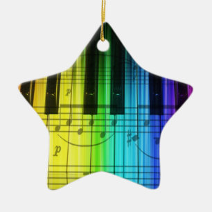 Colorful Piano Keyboard Ornament