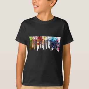 Colorful Piano Keys Music Lover Pianist T-Shirt