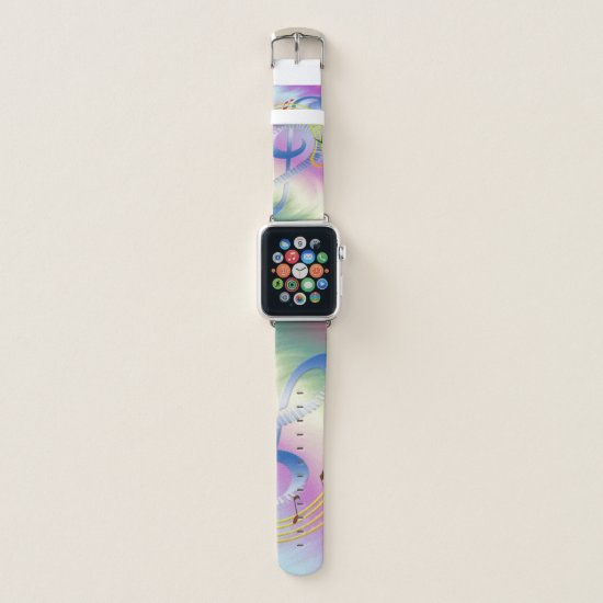 Colorful Piano Melody Apple Watch Band