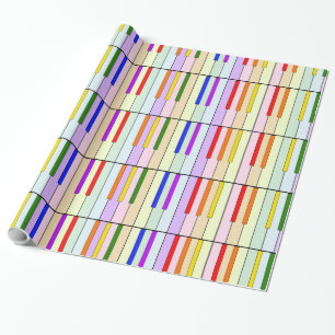 Colorful Piano Wrapping Paper