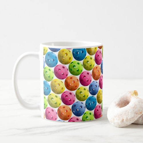 Colorful Pickleball Coffee Mug