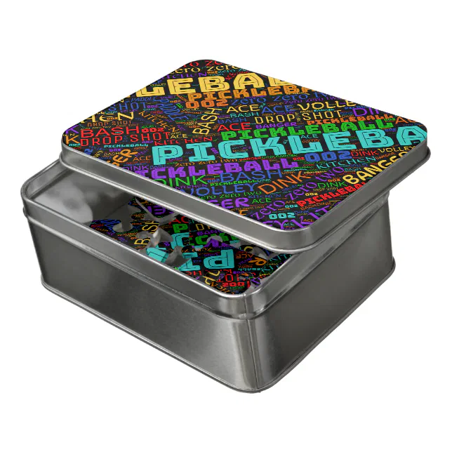 Colorful Pickleball lettering Jigsaw Puzzle | Zazzle