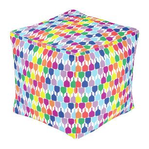 Colorful pickleball paddles 💚❤️💛💙 pouf