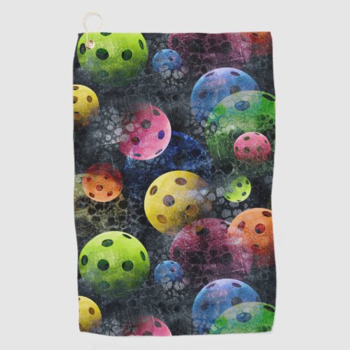 Colorful Pickleball Pattern Sweat Towel