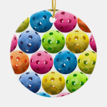 Colorful Pickleballs -