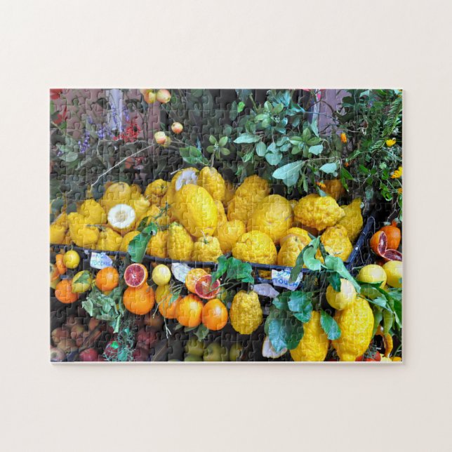 Colorful Picture Amalfi Lemons Jigsaw Puzzle (Horizontal)