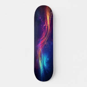 Colorful Piece Abstract Painting Galaxy Art Skateboard