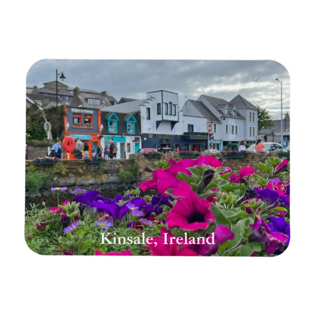 Colorful Pier Street in Kinsale, Ireland Magnet (Horizontal)