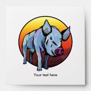 Colorful Pig Envelope