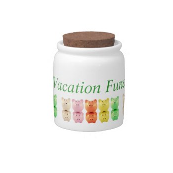 Colorful Piggy Banks Vacation Fund Jar by KKHPhotosVarietyShop at Zazzle