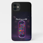 Colorful Pill cool medication trendy design iPhone 11 Case