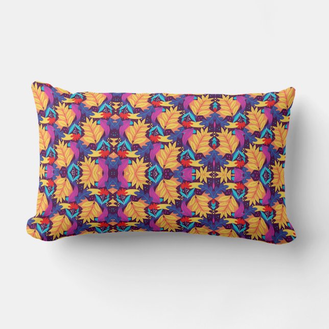 Colorful pillow with a kaleidoscopic pattern  (Front)