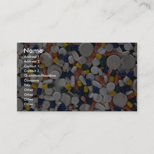 Colorful Pills Business Cards