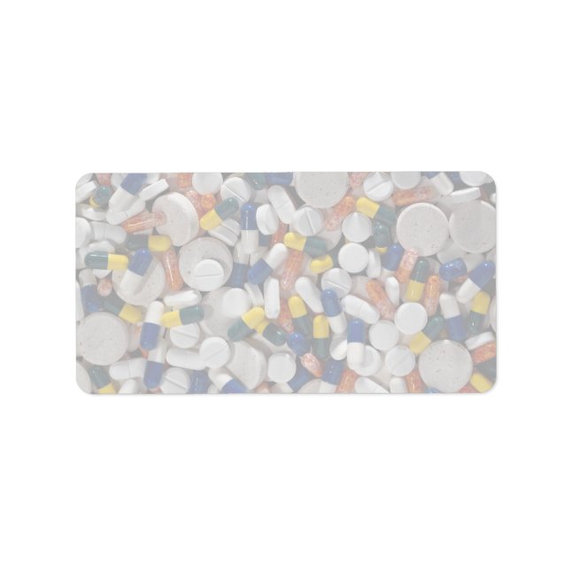 Colorful Pills Label (Front)