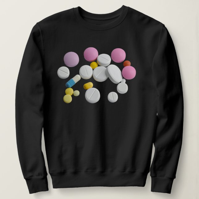 Colorful pills sweatshirt (Design Front)