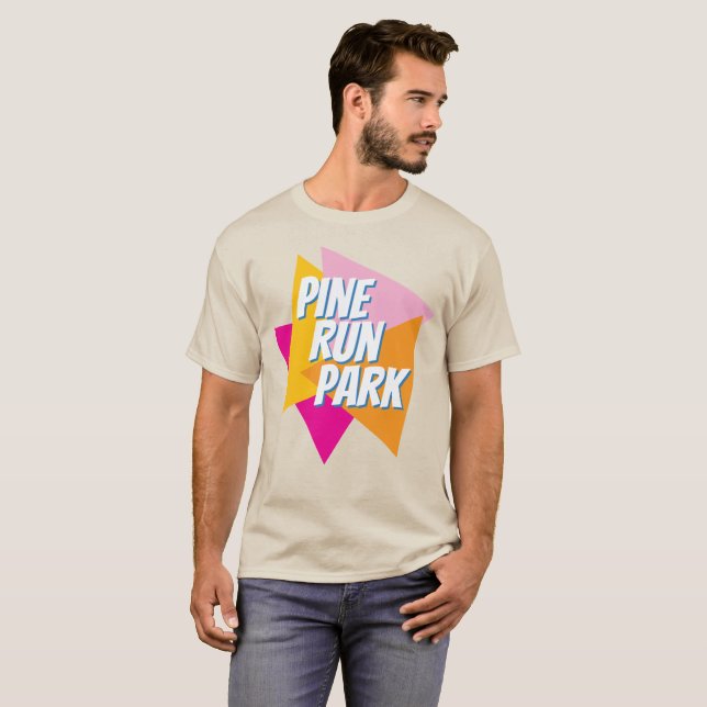 Colorful Pine Run Park tee (Front Full)