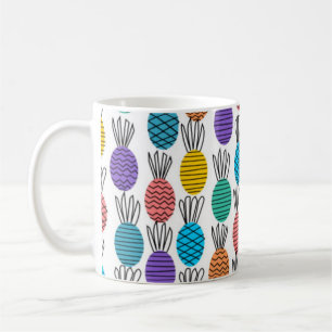 Colorful Pineapple Doodle Mug