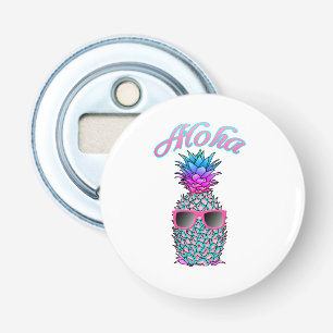 Colorful Pineapple Hawaiian Aloha Bottle Opener