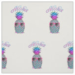 Colorful Pineapple Hawaiian Aloha Fabric