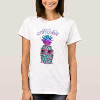 Colorful Pineapple Hawaiian Aloha