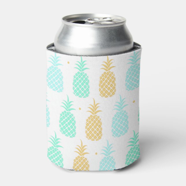 Colorful Pineapple Pattern Can Cooler (Can Front)