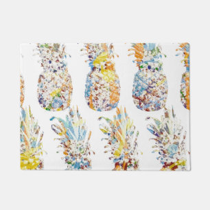 Colorful Pineapple Print Doormat