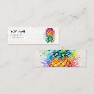 Colorful Pineapple Swinger Calling Card