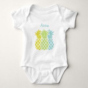 Colorful Pineapples Baby Bodysuit